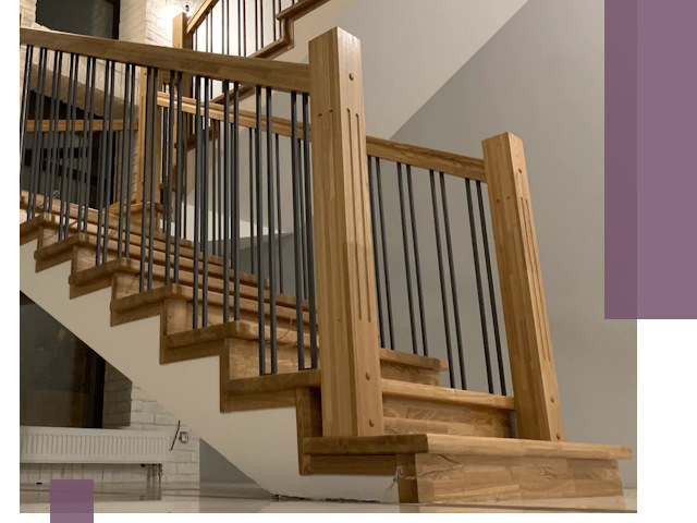 Реставрация деревянных и металлических лестниц в Кашире