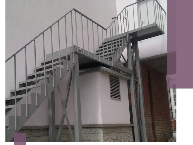 Монтаж пожарных лестниц под ключ в Кашире с гарантией качества