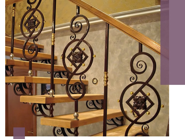 Изготовление кованых лестниц под ключ в Кашире