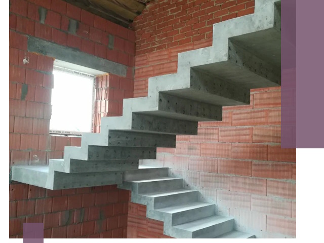 Бетонные лестницы под ключ в Кашире: монтаж, демонтаж, ремонт