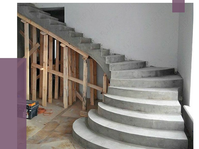 Изготовление бетонных лестниц под ключ в Кашире от 20307 руб. | ПРОЛЁТ-Кшр