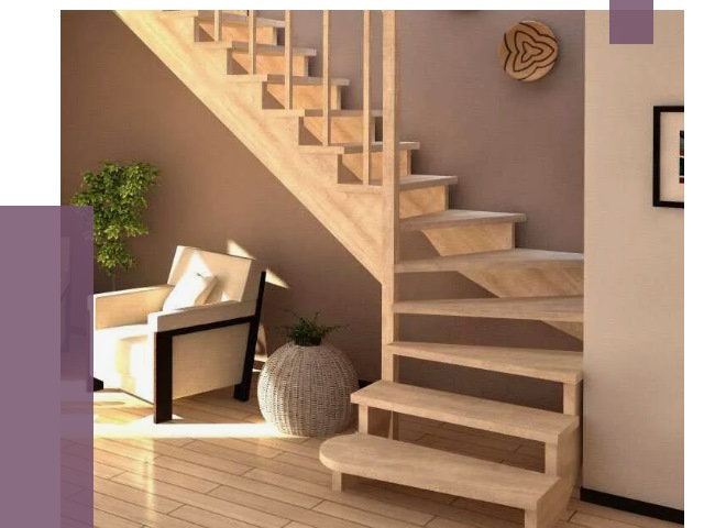 Изготовление Г-образных лестниц в Кашире от 19266 руб. 