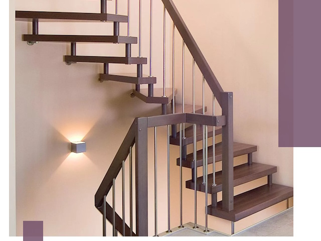 Изготовление лестниц на больцах в Кашире под ключ