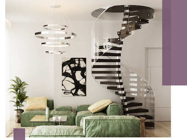 Лестницы для двухуровневой квартиры в Кашире — изготовление и монтаж