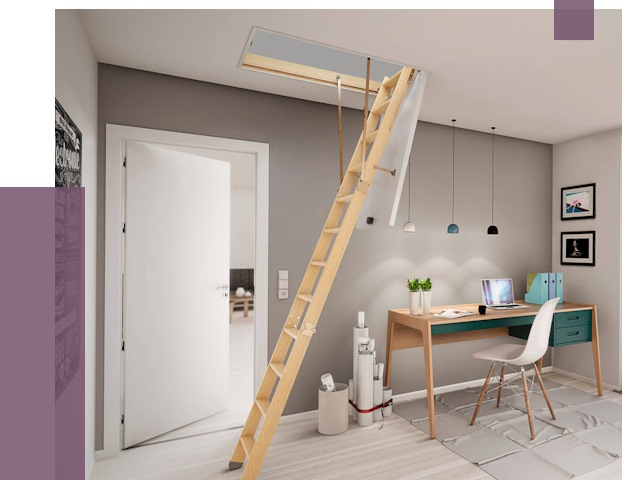 Чердачные лестницы в Кашире — от 14840 руб. | ПРОЛЁТ-Кшр