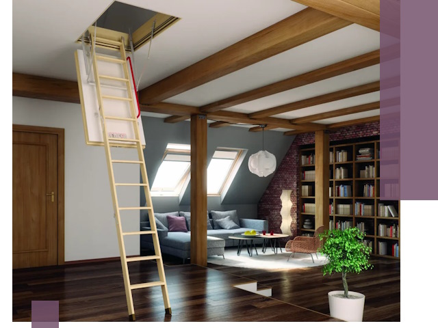 Чердачные лестницы под ключ в Кашире: изготовление и монтаж