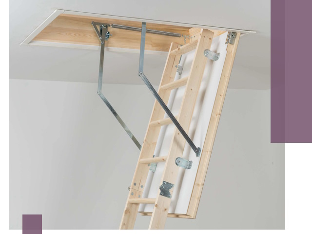 Установка чердачной лестницы под ключ в Кашире