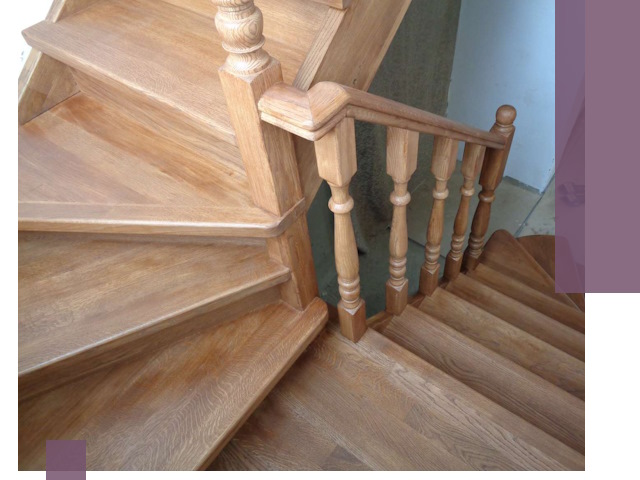 Дубовые лестницы под ключ в Кашире: изготовление и монтаж