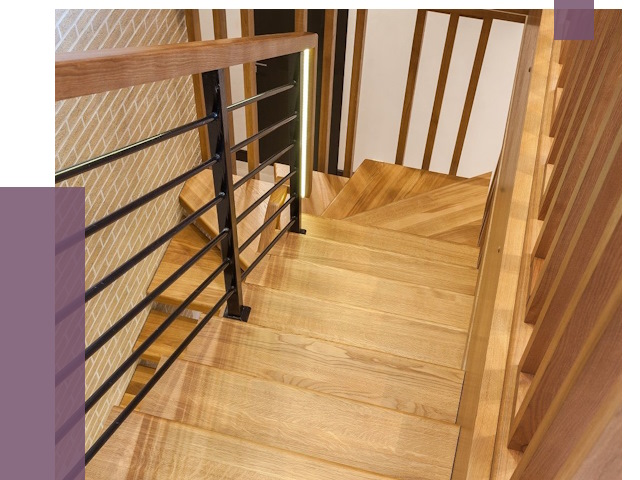 Лестницы из ясеня в Кашире под ключ от 10206 руб. 