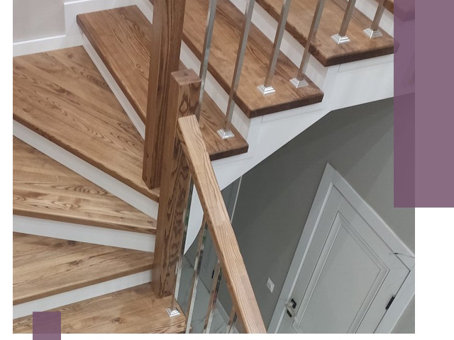 Обшивка металлических лестниц под ключ в Кашире