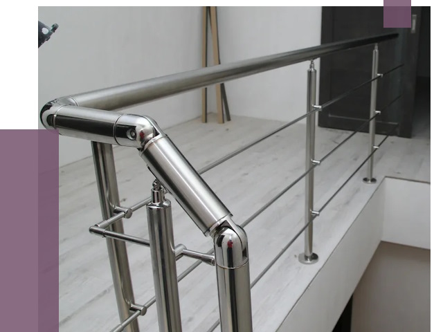 Перила из нержавеющей стали в Кашире от 9164 руб. под ключ | ПРОЛЁТ-Кшр