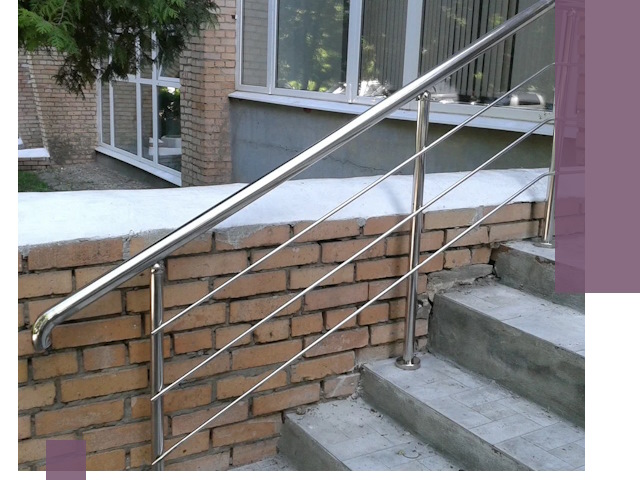 Перила из нержавеющей стали высокого качества в Кашире