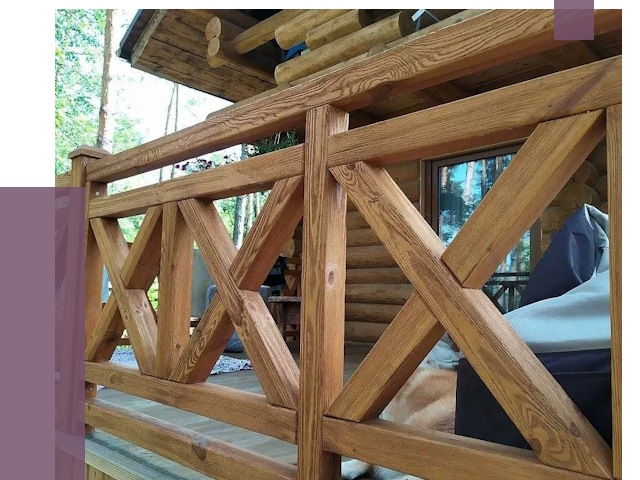 Деревянные перила под ключ в Кашире от 7811 руб. 