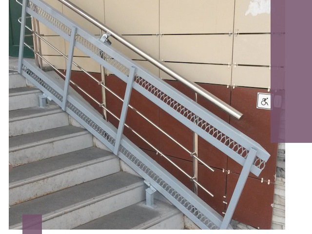 Изготовление откидных пандусов под ключ в Кашире