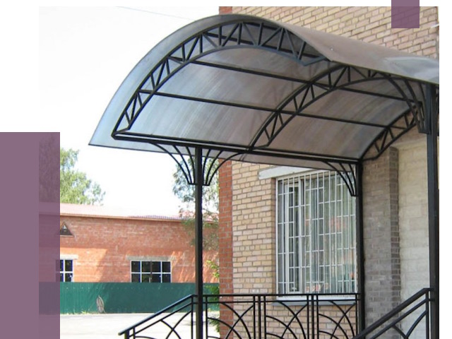 Металлические навесы и козырьки в Кашире от 13018 руб.