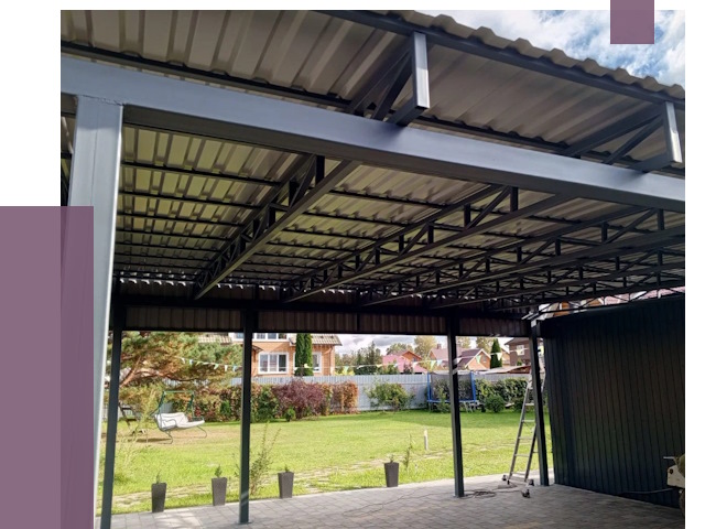 Монтаж навесов в Кашире от 7498 руб. — установка навеса | ПРОЛЁТ-Кшр