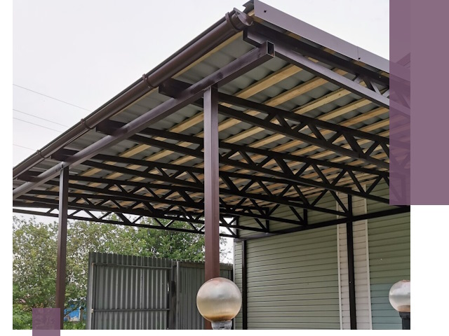 Навесы под ключ в Кашире: изготовление, монтаж и гарантия