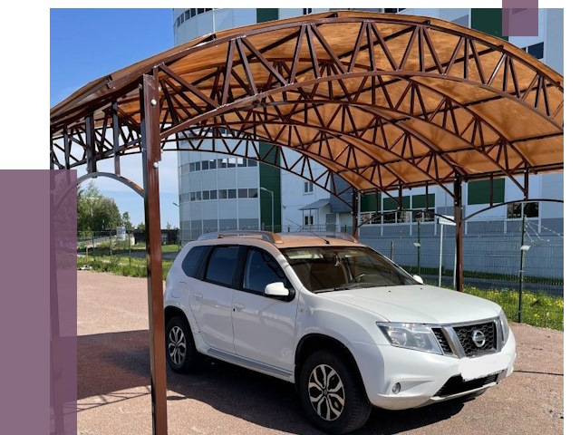 Недорогие навесы в Кашире от 43739 руб.  | ПРОЛЁТ-Кшр