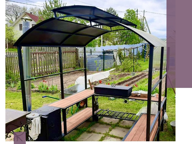 Навесы для барбекю в Кашире: изготовление, монтаж и демонтаж