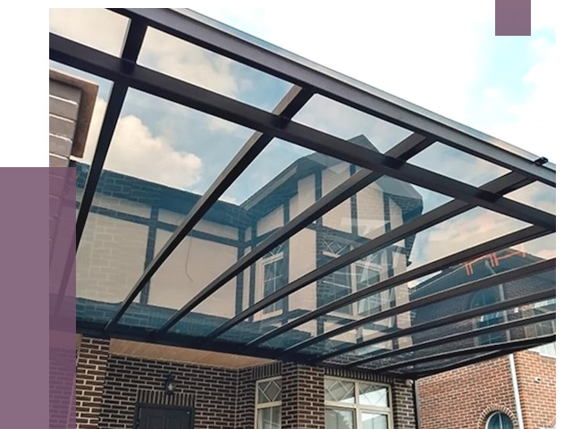 Навесы из поликарбоната в Кашире от 8769 руб. под ключ — ПРОЛЁТ-Кшр