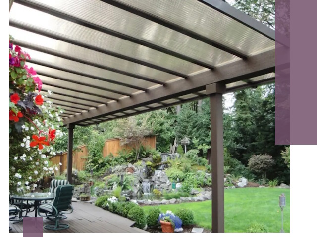 Навесы из поликарбоната под ключ в Кашире быстро и надёжно