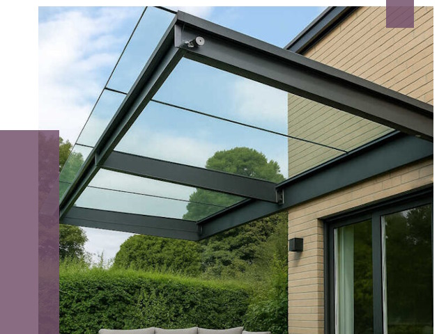 Стеклянные навесы и козырьки в Кашире от 12497 руб.