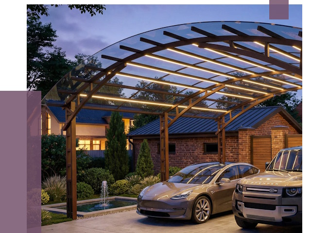 Металлические навесы в Кашире от 12913 руб. под ключ — ПРОЛЁТ-Кшр