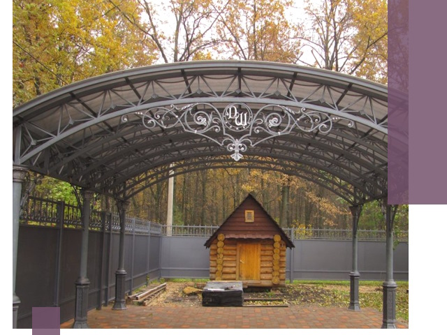 Кованые навесы премиум-класса под заказ в Кашире