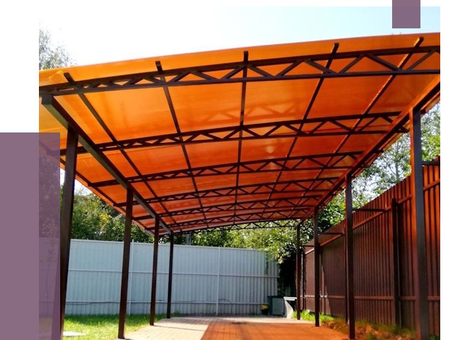 Односкатные навесы под ключ в Кашире от 13382 руб. 