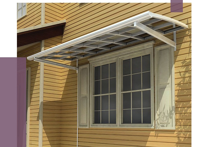 Козырьки над окнами в Кашире от 7758 руб. — монтаж, покупки | ПРОЛЁТ-Кшр