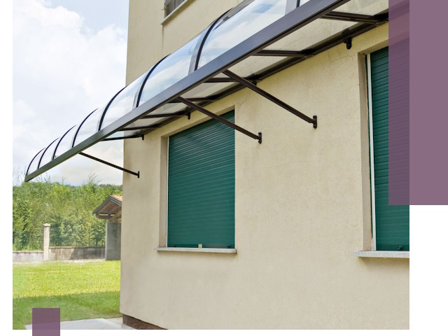 Козырьки над окнами в Кашире — изготовление и монтаж по выгоде