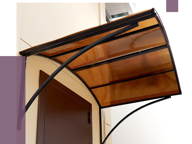 Недорогие козырьки в Кашире от 7727 руб.  | ПРОЛЁТ-Кшр