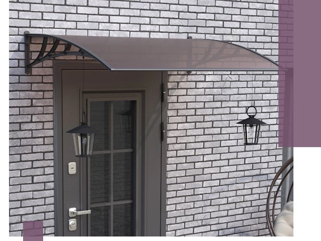 Недорогие козырьки и навесы под ключ в Кашире