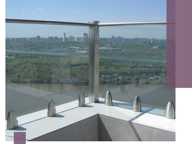 Стеклянные парапеты премиум класса в Кашире для домов и бизнесов