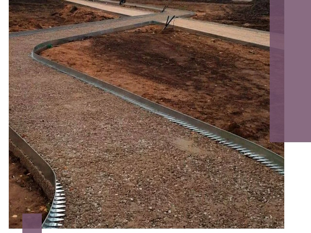 Металлические бордюры под ключ в Кашире — изготовление и монтаж