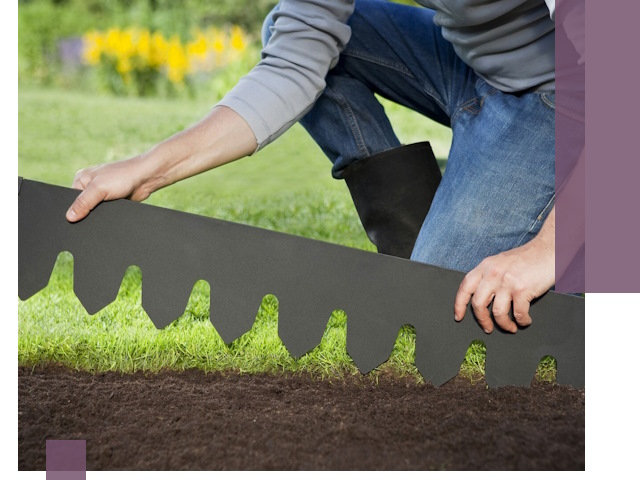 Металлические бордюры для газона в Кашире — изготовление и монтаж