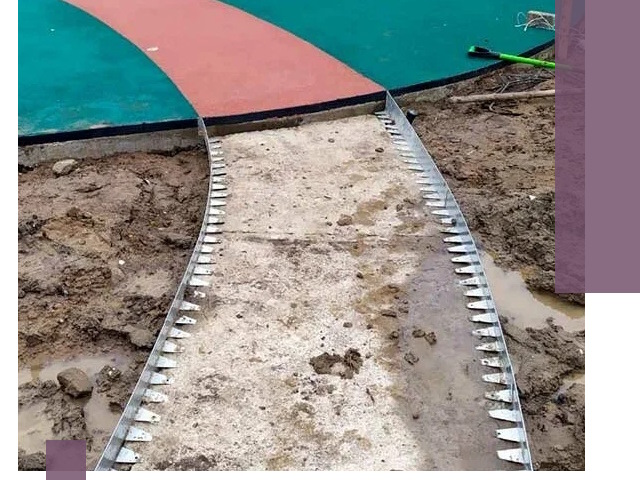 Металлические бордюры для дорожек в Кашире — монтаж и изготовление