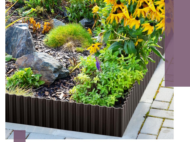 Металлические бордюры для клумб в Кашире — производство и монтаж