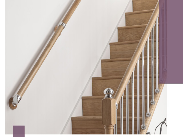 Пристенные поручни из стали и нержавейки под монтаж в Кашире